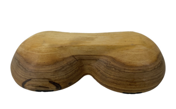 Doppelschale Olivenholz mit Knochenbatik